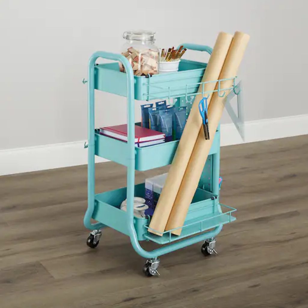 gift wrapping cart