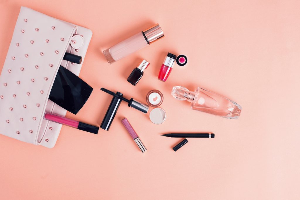 makeup bag cosmetics
