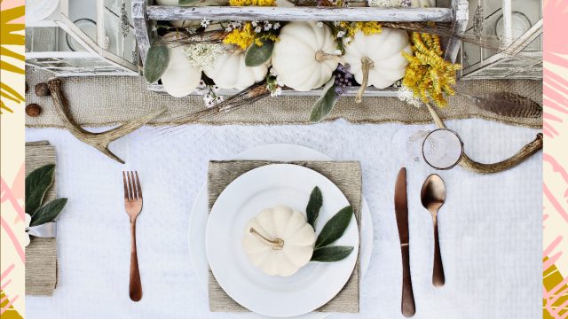 Thanksgiving table spread 1