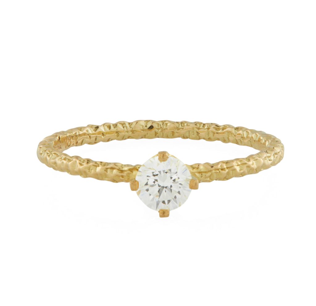Solitaire engagement ring