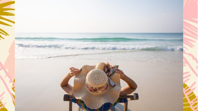woman on beach