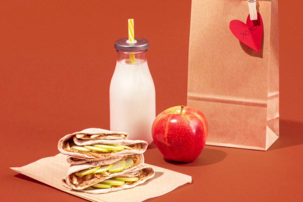Apple and almond wrap
