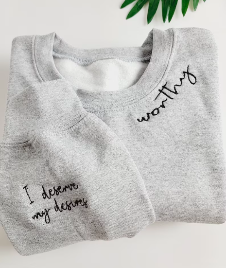 Worthy Embroidered Sweatshirt