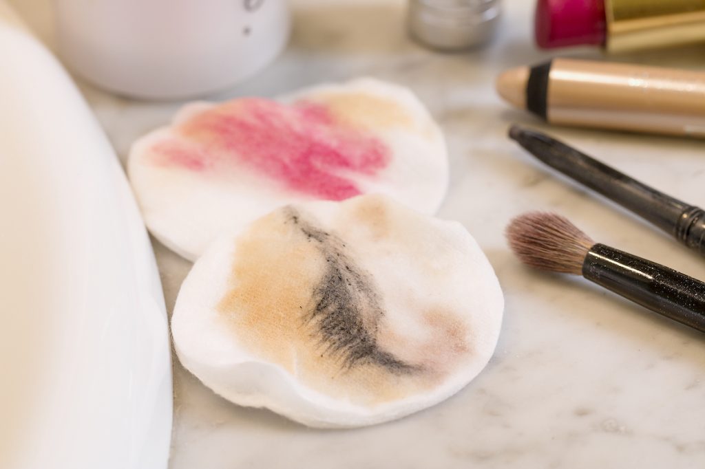 removing makeup