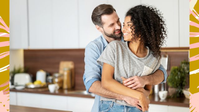Couple Happy Embrace