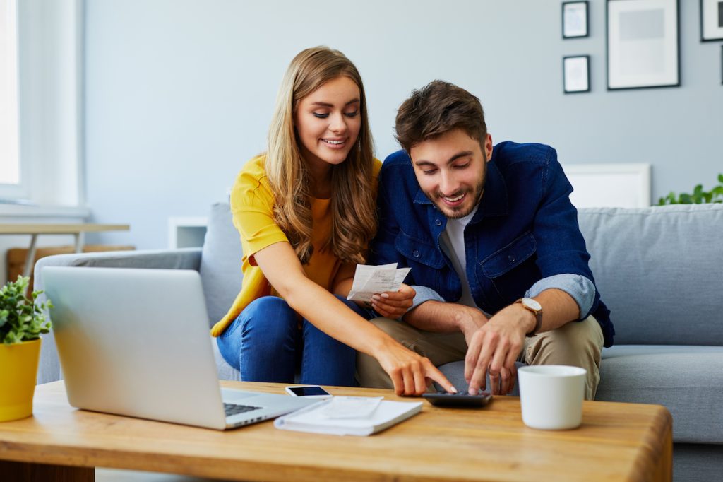 Couple Paying Bills