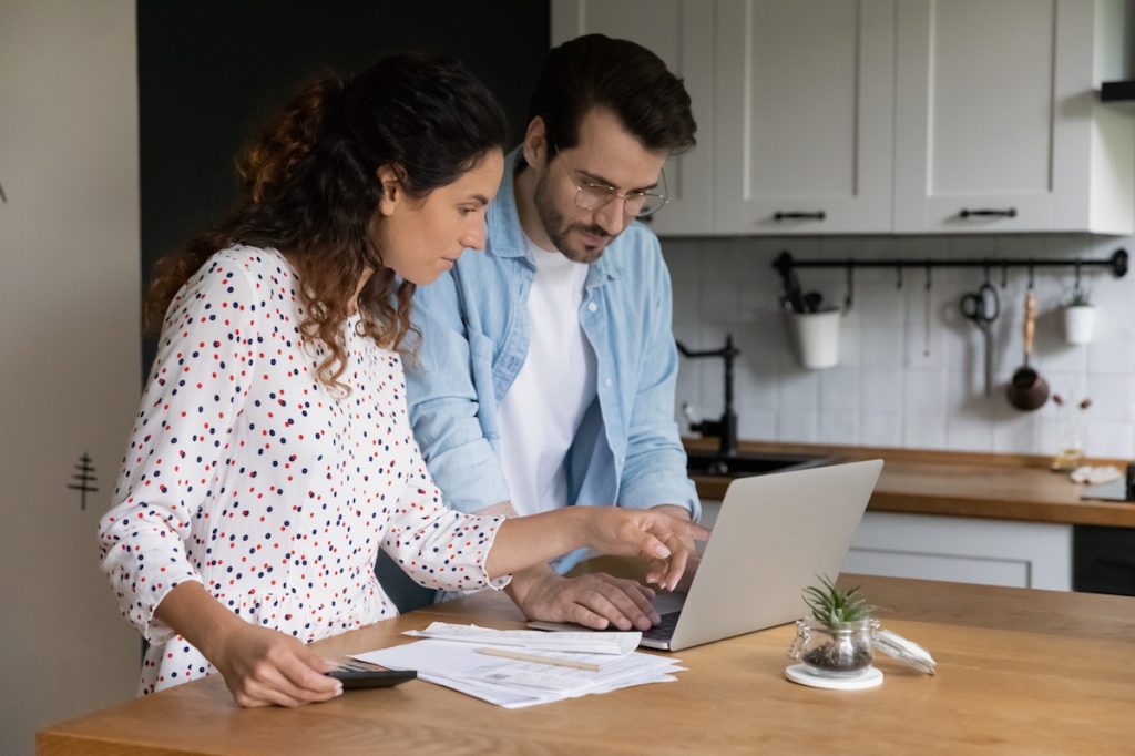 Couple at Computer