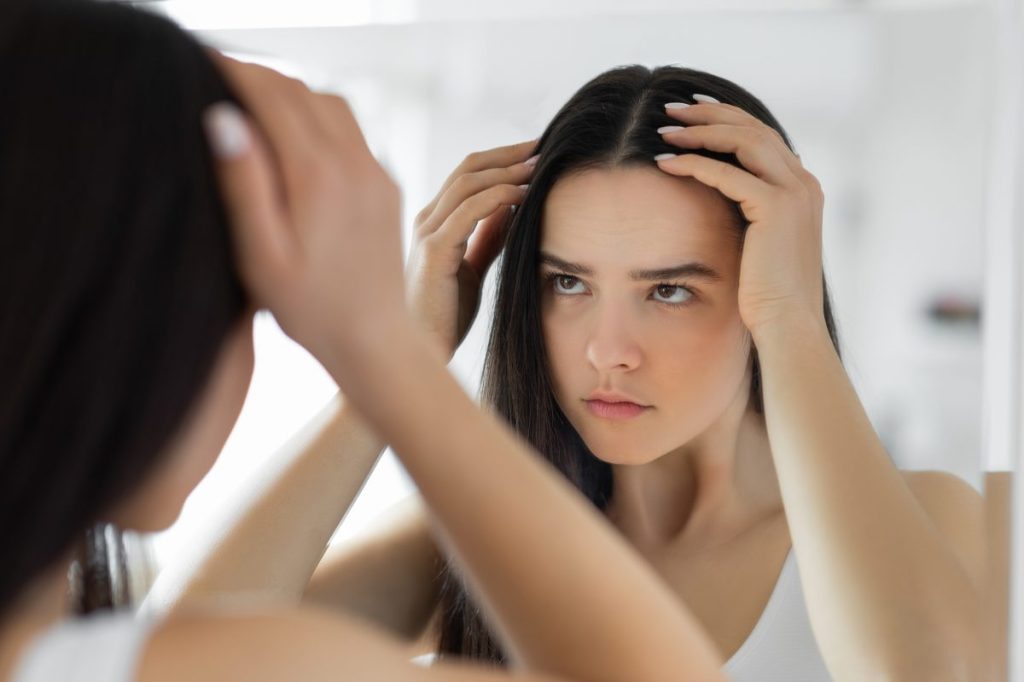 woman scalp