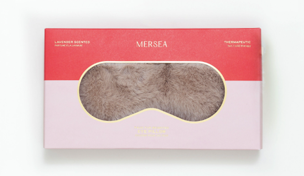 Mersea Faux Fur Weighted Eye Mask