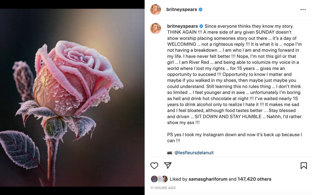 Britney Spears Rose Screenshot