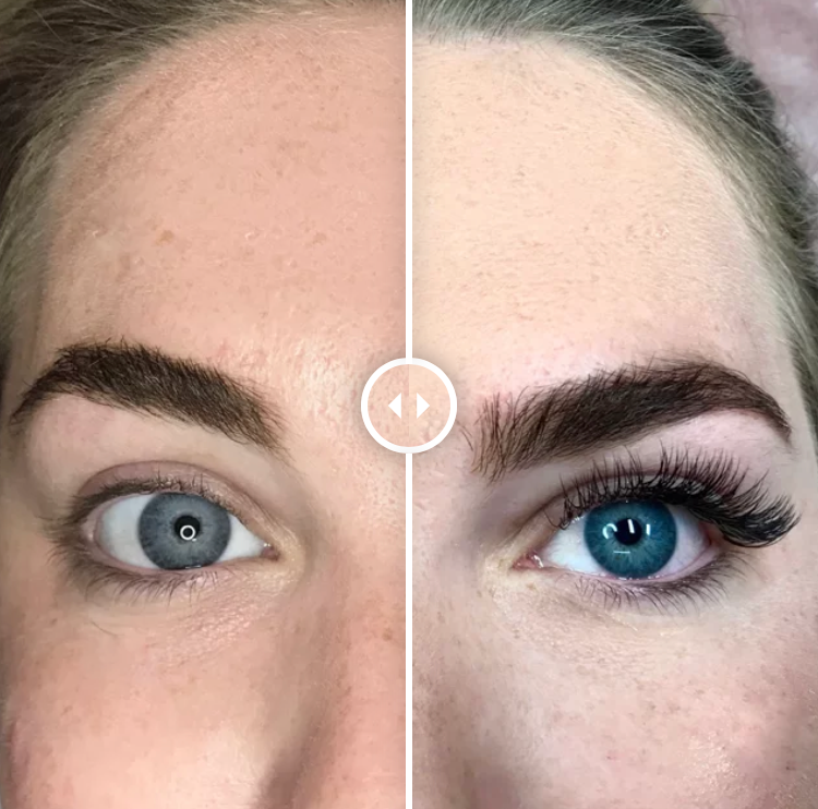 Lash Extension Before/After