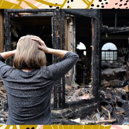 Woman House Burned