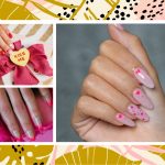 Pink Valentine's nail art that is totally 'heart eyes emoji' - BEFFSHUFF