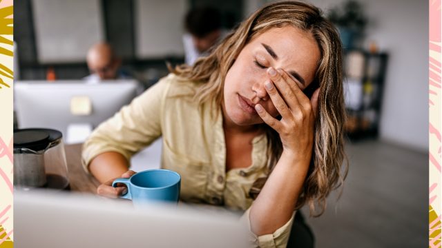 woman feeling drained