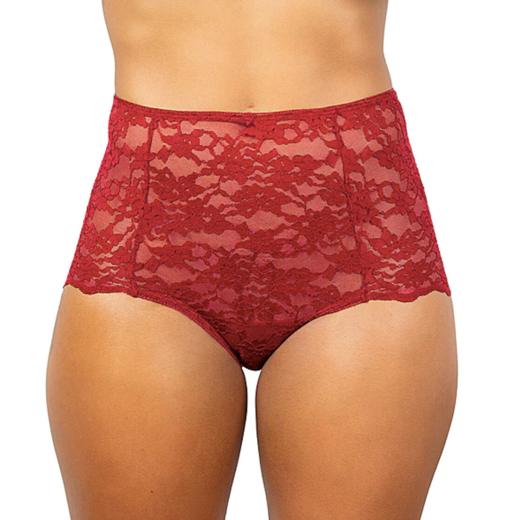 Bloomers Her Highness Lace Brief Ruby Red