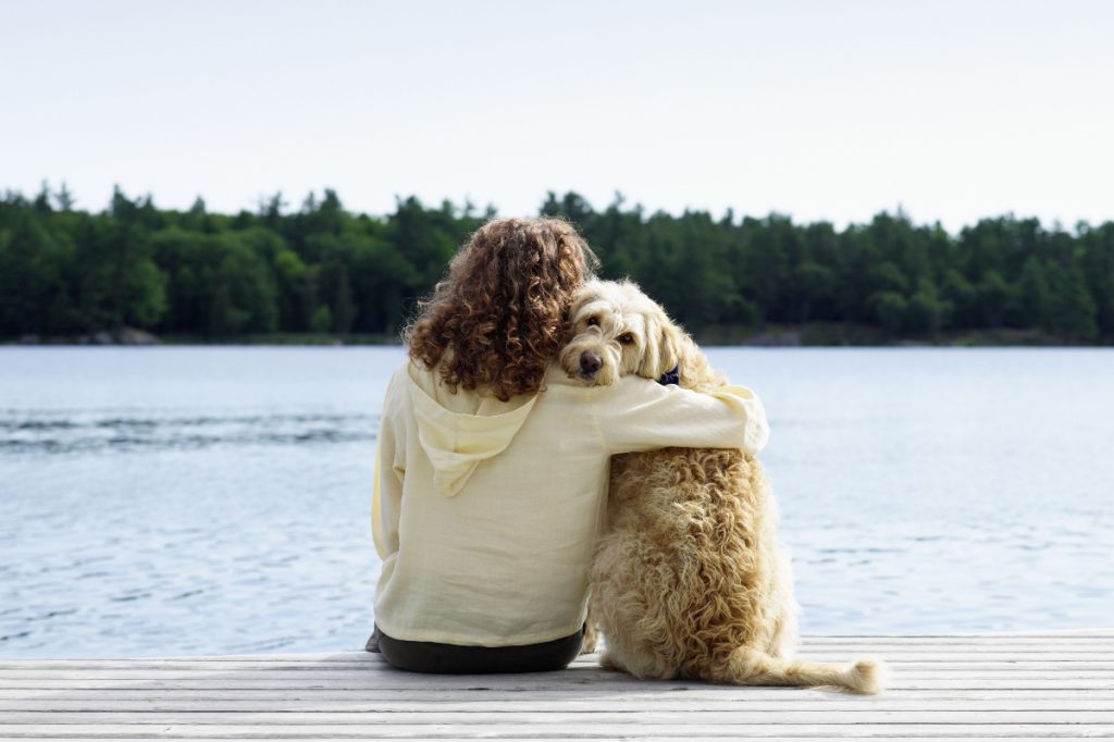 Woman with dog