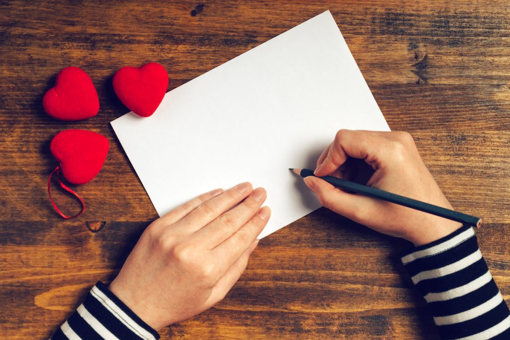 Woman Writing Poem