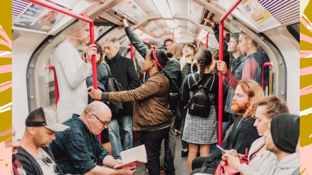 Crowded Tube Rush Hour
