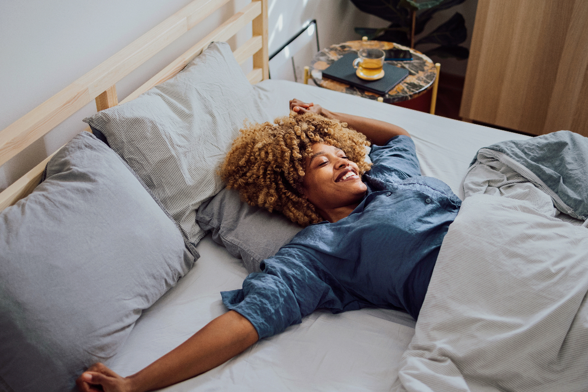 woman in bed