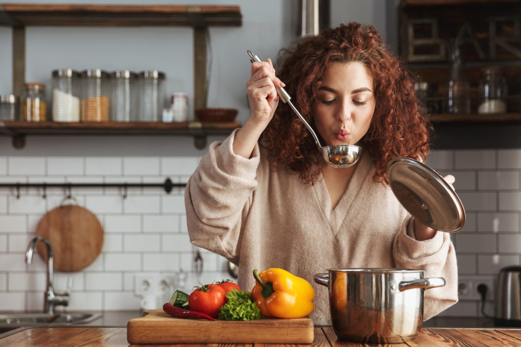 Woman Cooking