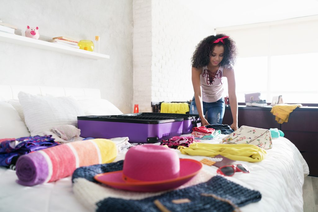 Woman Packing to Move