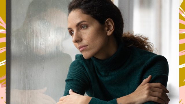 Woman thinking about infertility and not having children
